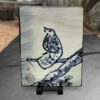 Happy Bird on a Perch - wall tile
